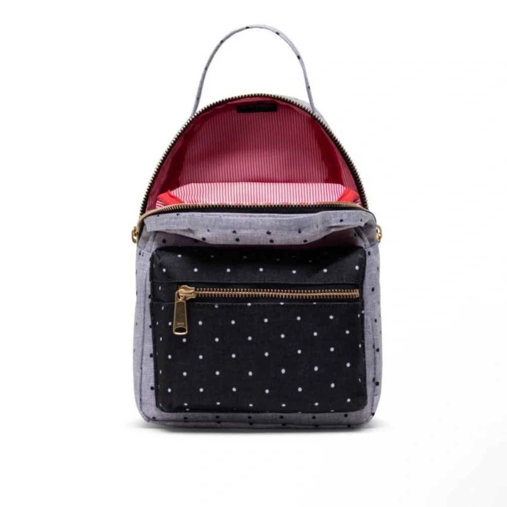 Backpack Herschel Nova Mini Polka Dot acrosshatch Grey/Black